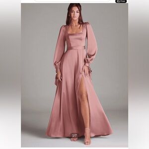 Azazie Leonia Silk Dress